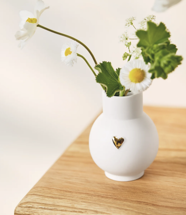 Rader Mini-Vase Boule · Cœur Doré