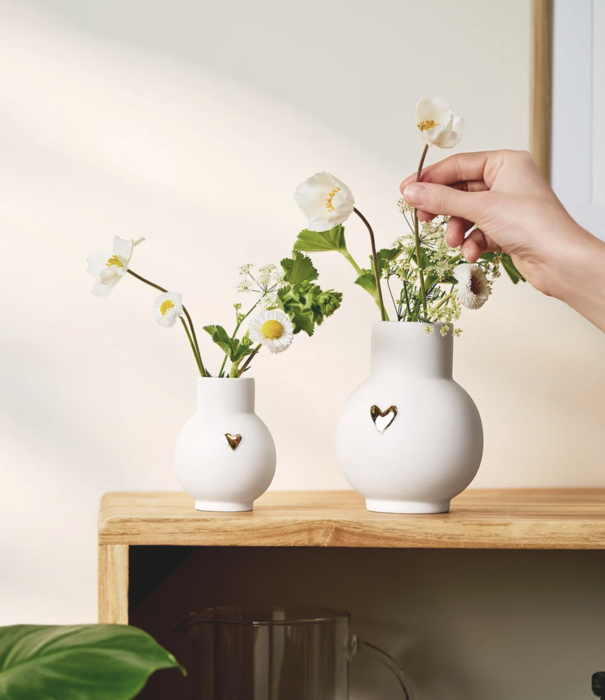 Rader Mini-Vase Boule · Cœur Doré