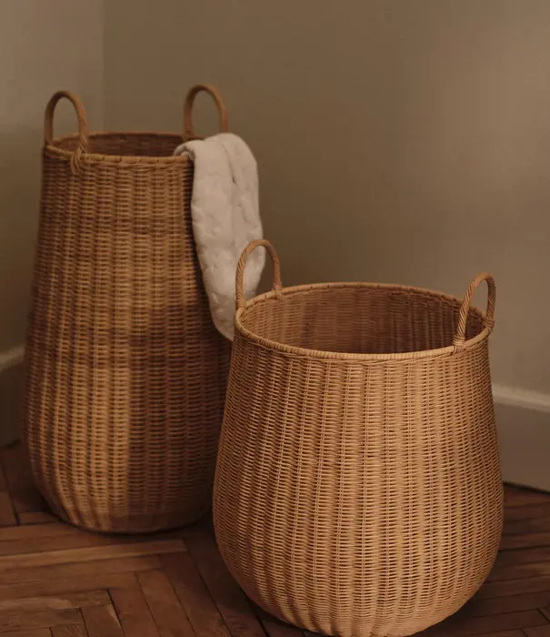 Ferm Living Panier à Linge Tressé - Naturel
