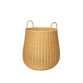 Panier à Linge Tressé - Moyen - Naturel