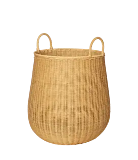Panier à Linge Tressé - Moyen - Naturel