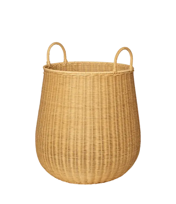 Ferm Living Panier à Linge Tressé - Moyen - Naturel