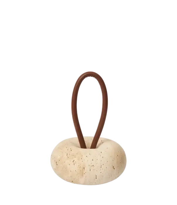 Ferm Living Butoir de Porte Wa - Travertine