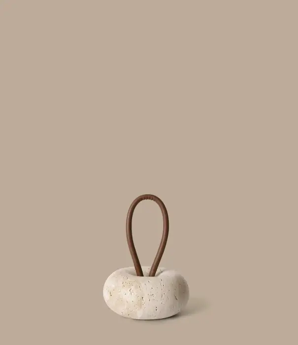 Ferm Living Butoir de Porte Wa - Travertine