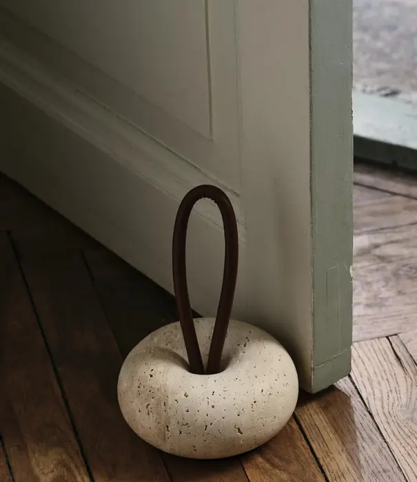 Ferm Living Butoir de Porte Wa - Travertine