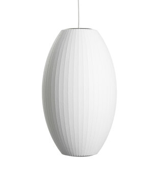 Nelson Cigar Bubble Pendant-Medium-Off white