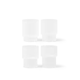 Ripple Verres (Set de 4) Frosted