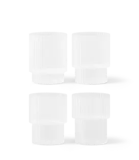 Ripple Verres (Set de 4) Frosted