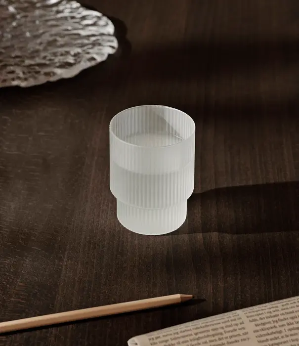 Ferm Living Ripple Verres (Set de 4) Frosted