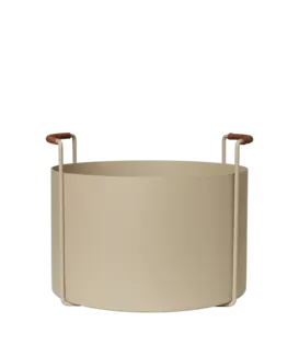 Seau à Bois Port - Beige