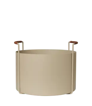 Seau à Bois Port - Beige