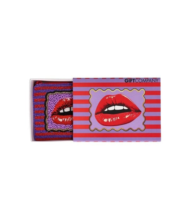 GIFT COMPANY Cosmetic Bag XS : Lips Red/Purple