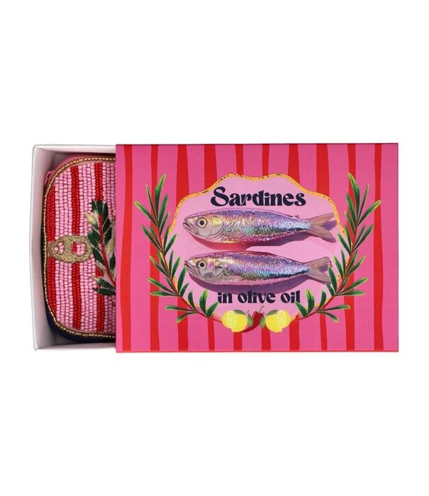 GIFT COMPANY Cosmetic Bag S : Sardines, Pink