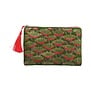 Cosmetic Bags M : Flowers, Green