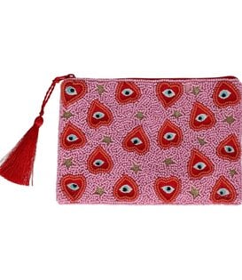 Cosmetic Bag M : Holy Heart, Pink