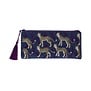 Cosmetic Bag  L : Leopard, Blue/Pink
