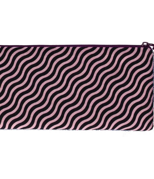 GIFT COMPANY Cosmetic Bag  L : Leopard, Blue/Pink