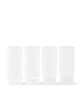 Ripple Long Drink (Set de 4) Frosted