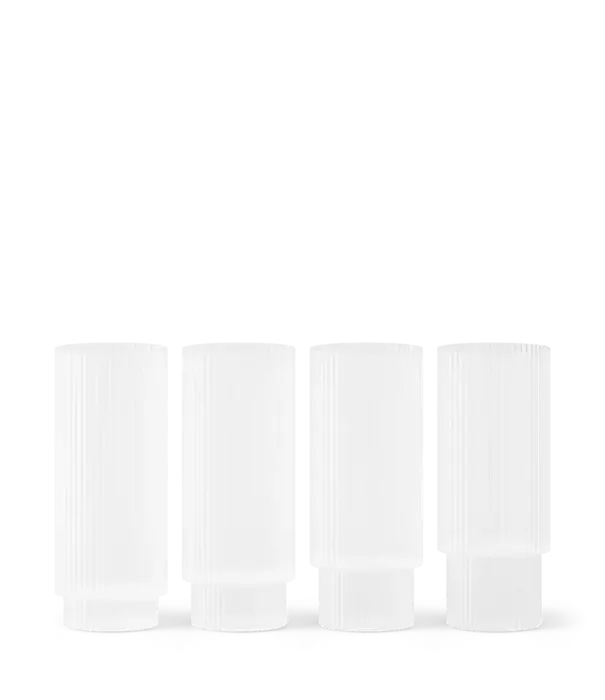 Ferm Living Ripple Long Drink (Set de 4) Frosted