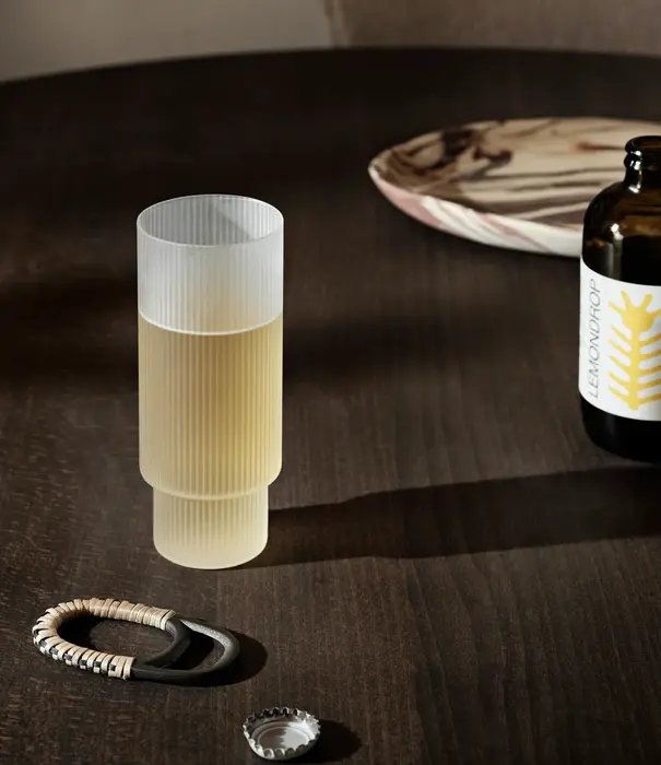 Ferm Living Ripple Long Drink (Set de 4) Frosted