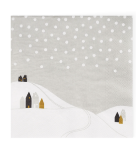RÄDER -  Serviette - Paysage de Neige