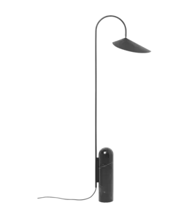 Lampadaire en marbre Arum Noir