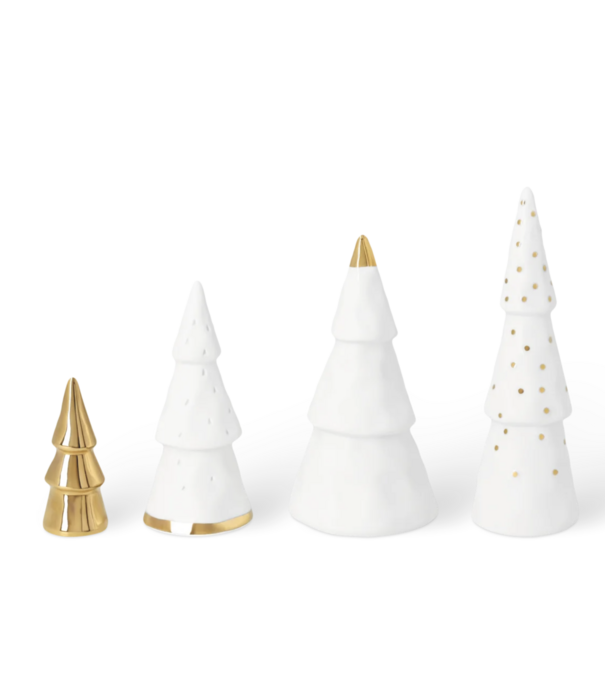 Rader Set de 4 sapins dorés