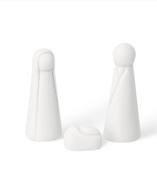 Rader Mini crèche en bois et figurine en porcelaine
