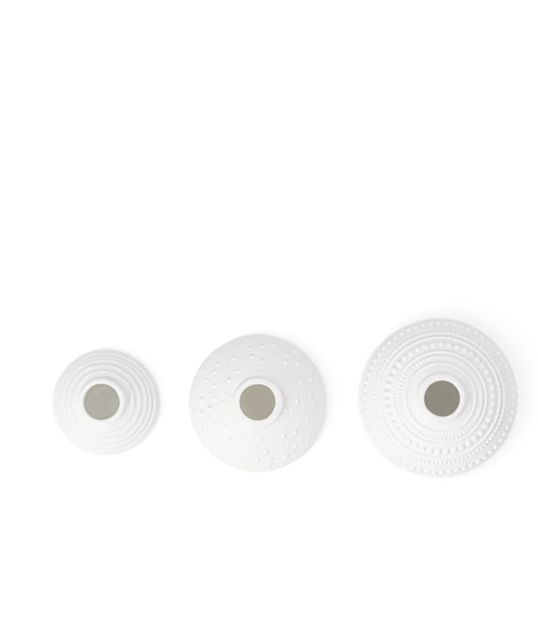Rader RÄDER - Set de 3 petits vases en porcelaine