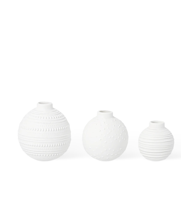 Rader RÄDER - Set de 3 petits vases en porcelaine