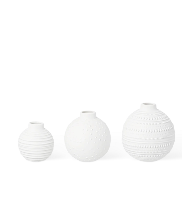 Rader RÄDER - Set de 3 petits vases en porcelaine