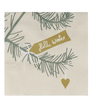 Serviettes  Hello Winter