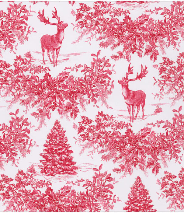Rouleau papier cadeau Christmas Toile Rouge