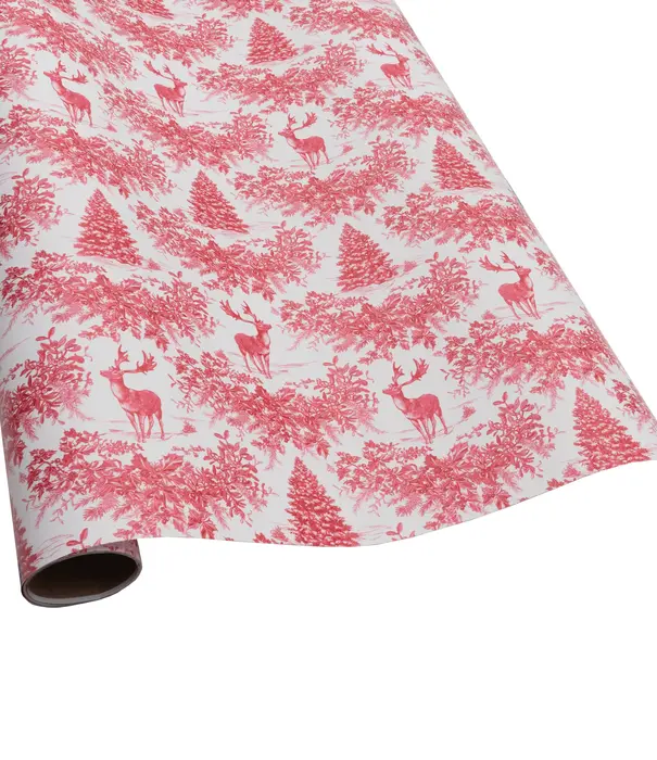 Rouleau papier cadeau Christmas Toile Rouge