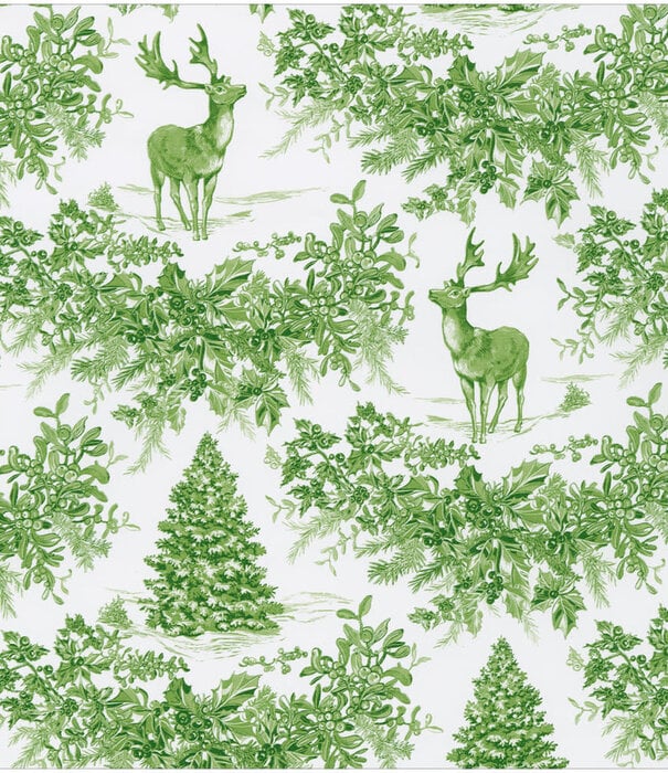 Rouleau papier cadeau Christmas Toile Verte