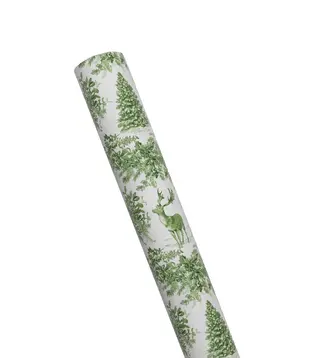 Rouleau papier cadeau Christmas Toile Verte