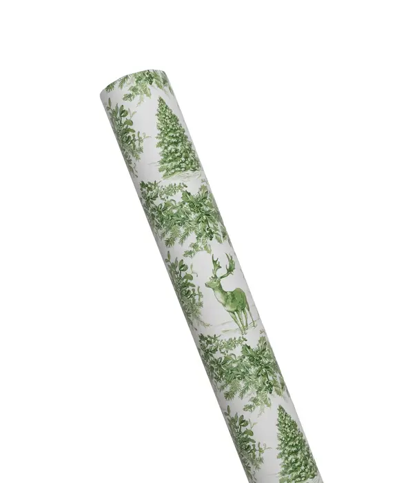 Rouleau papier cadeau Christmas Toile Verte