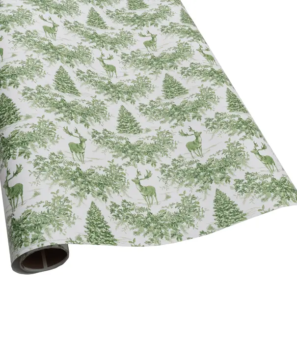Rouleau papier cadeau Christmas Toile Verte