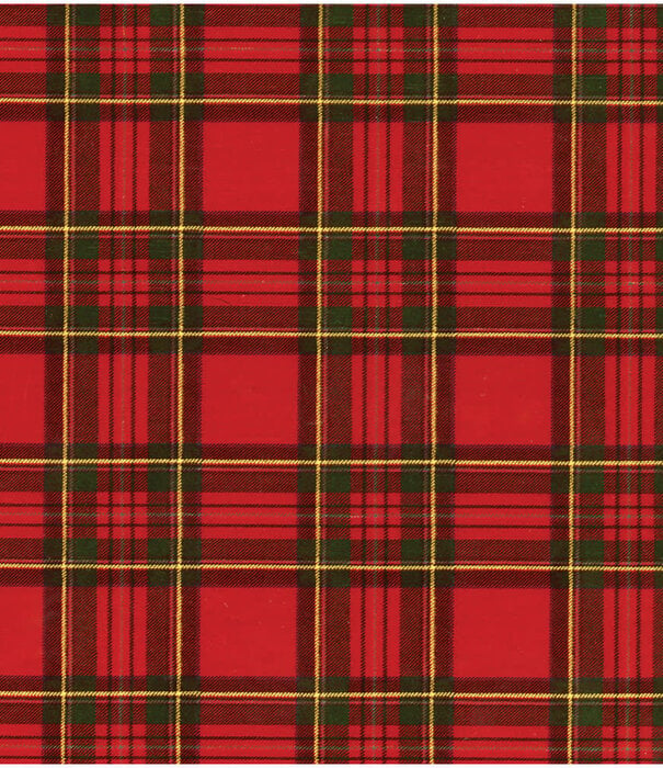 Papier cadeau Plaid Foil