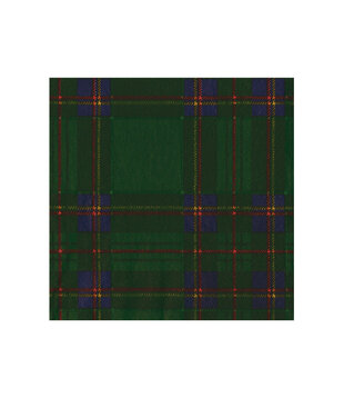 Serviettes Napkin Cocktail - Royal Plaid Green