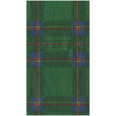 Serviettes napkin Guest - Royal Plaid Green