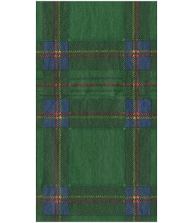 Serviettes napkin Guest - Royal Plaid Green