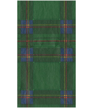Serviettes napkin Guest - Royal Plaid Green