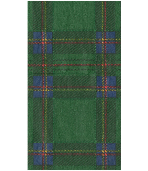 Serviettes napkin Guest - Royal Plaid Green