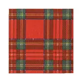 Serviettes Napkin Cocktail - Royal Plaid