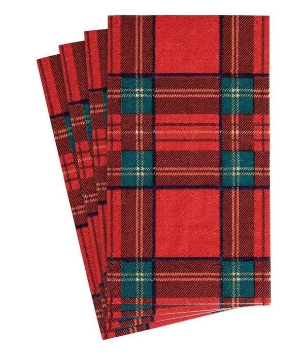 Serviettes rectangle papier Royal Plaid