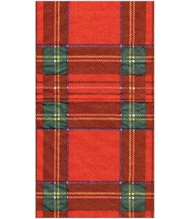 Serviettes rectangle papier Royal Plaid