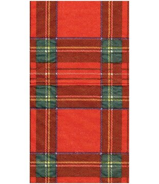 Serviettes rectangle papier Royal Plaid