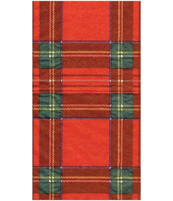 Serviettes rectangle papier Royal Plaid