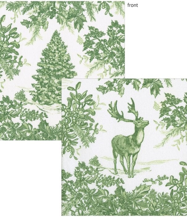 Serviettes Toile Verte